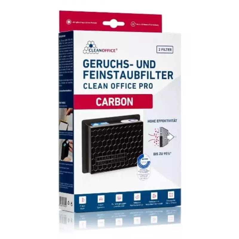 Dulkių filtras Cleanoffice Carbon 150 x 120 x 50 mm — 2 vnt.