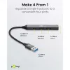 Goobay Slim 4-Port USB-Hub USB-A į USB-C™/USB-A, USB 3.2 (74458)