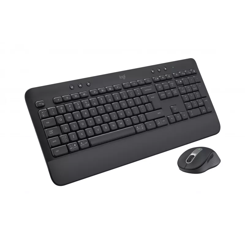Belaidis klaviatūros ir pelės rinkinys Logitech Signature MK650 for Business, 2.4 GHz / Bluetooth LE, QWERTY ispanų, grafitas