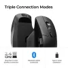 Pelė Keychron M6 dešinei rankai universali – Optinė, RF belaidis + Bluetooth + USB-C, 30000 DPI, Juoda