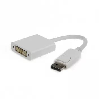Vaizdo kabelio adapteris GEMBIRD DisplayPort į DVI 0,1 m, baltas