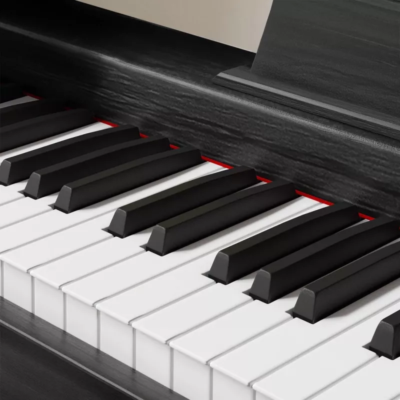 Skaitmeninis pianinas Kruger & Matz KMDP-45-BK – 88 klavišų svertiniai klavišai, matinė juoda