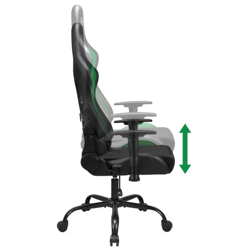 Subsonic SA5609-H2 biuro kėdė su paminkštinta sėdyne ir atlošu, juoda-raudona