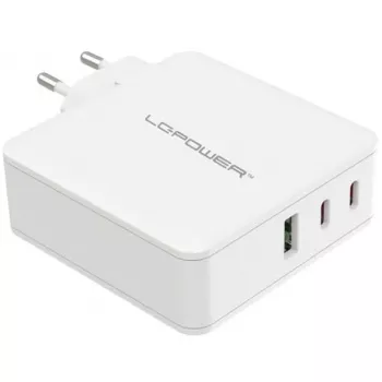 Vidinis įkroviklis LC-Power LC-GAN-100 Universal Fast Charging Baltas