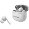 Belaidės ausinės Canyon CNS-TWS8W Baltos