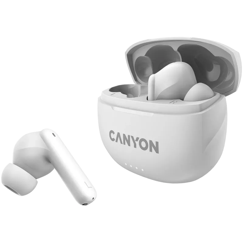 Belaidės ausinės Canyon CNS-TWS8W Baltos