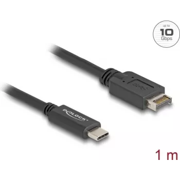 DeLOCK USB kabelis USB Type-E Key A 20 kontaktų kištukas į USB Type-C kištuką 1 m