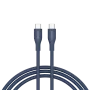CANYON CC60SC10 USB-C į USB-C laidas, 60W, 1m, Silikoninis, Tamsiai mėlynas
