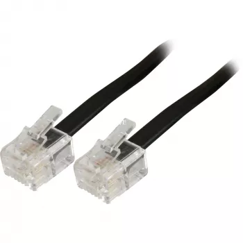 Modulinis telefono kabelis Goobay 50318 RJ-11 RJ-11 6 m juodas