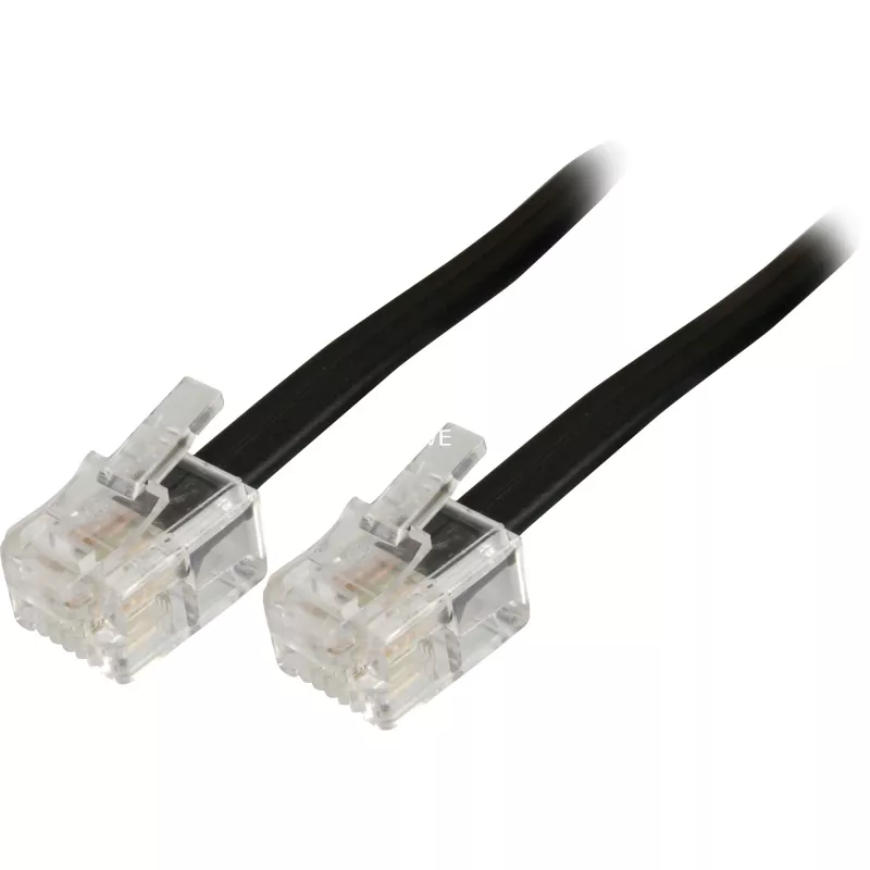 Modulinis telefono kabelis Goobay 50318 RJ-11 RJ-11 6 m juodas