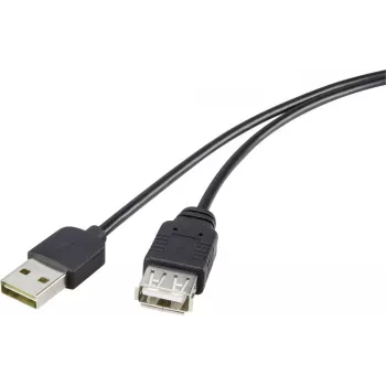 USB prailginimo kabelis Renkforce Duplex 2.0 Reversible USB M į W 5V, modelis 1365371