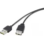 USB prailginimo kabelis Renkforce Duplex 2.0 Reversible USB M į W 5V, modelis 1365371