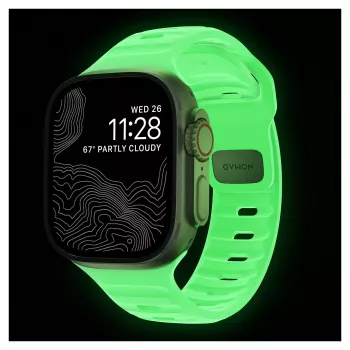 Nomad Sport Band Light Green Rubber – 21,5 mm, 160–195 mm