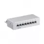 Wentronic Goobay CAT 6 Mini / Desktop Patch Panel, 8 prievadų, pilkas - STP ekranuotas, pilkas (93047)