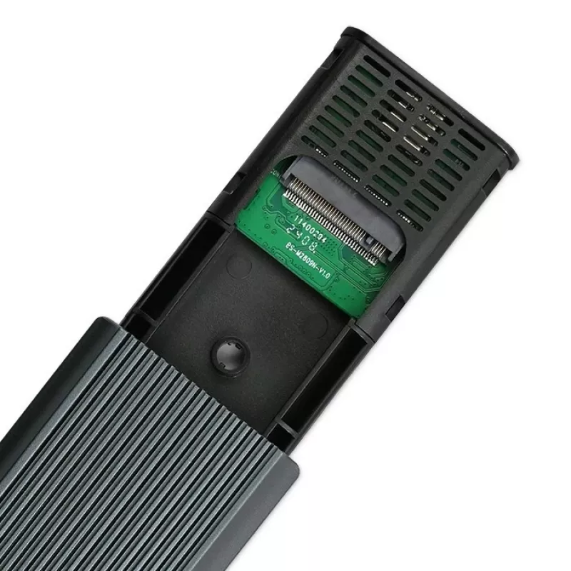 Išorinis M.2 NVMe SSD korpusas QOLTEC 52630 – USB 3.1 Gen2 10Gb/s, USB-C