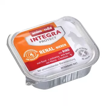 Šlapias kačių ėdalas Animonda Integra Protect 100 g – kiauliena, inkstų palaikymui, suaugusioms katėms, dėžutė