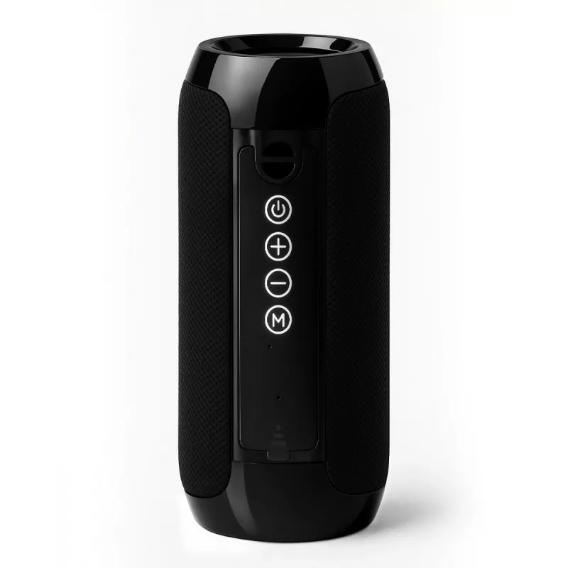 Nešiojamas Bluetooth stereo garsiakalbis SQUEAK SQ1008 — 14 W RMS, Bluetooth 5.3, 1200 mAh, IPX4, FM, LED, AUX, USB