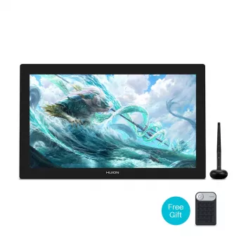 Grafikos planšetė HUION Kamvas Pro 24 4K GT2401 – 23,8 col. QLED 3840×2160, 16:9, 8192 slėgio lygiai