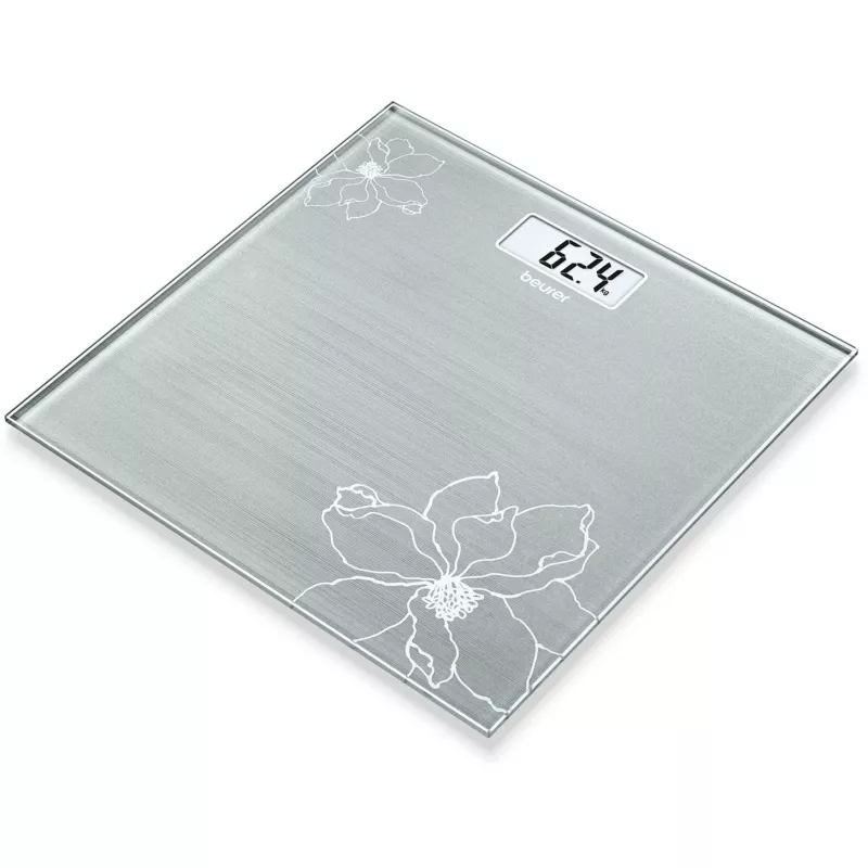 Beurer GS10 Sidabrinis 300x300x20 mm Stiklinės svarstyklės (756.30)