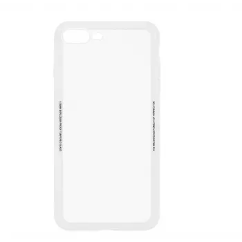 Dėklas Tellur TLL121304 iPhone 8 Plus, grūdinto stiklo nugara, TPU rėmelis
