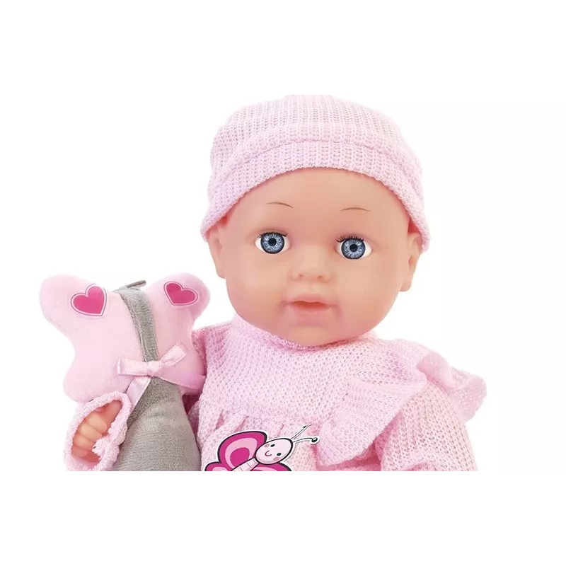 Lėlė Artyk Natalia 33 cm su žaisliuku - Artyk 33 cm kūdikio lėlė su aksesuaru