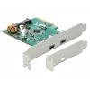 PCIe kortelė DeLOCK 90397, USB 3.2 Gen 1, 2 prievadai, Low Profile