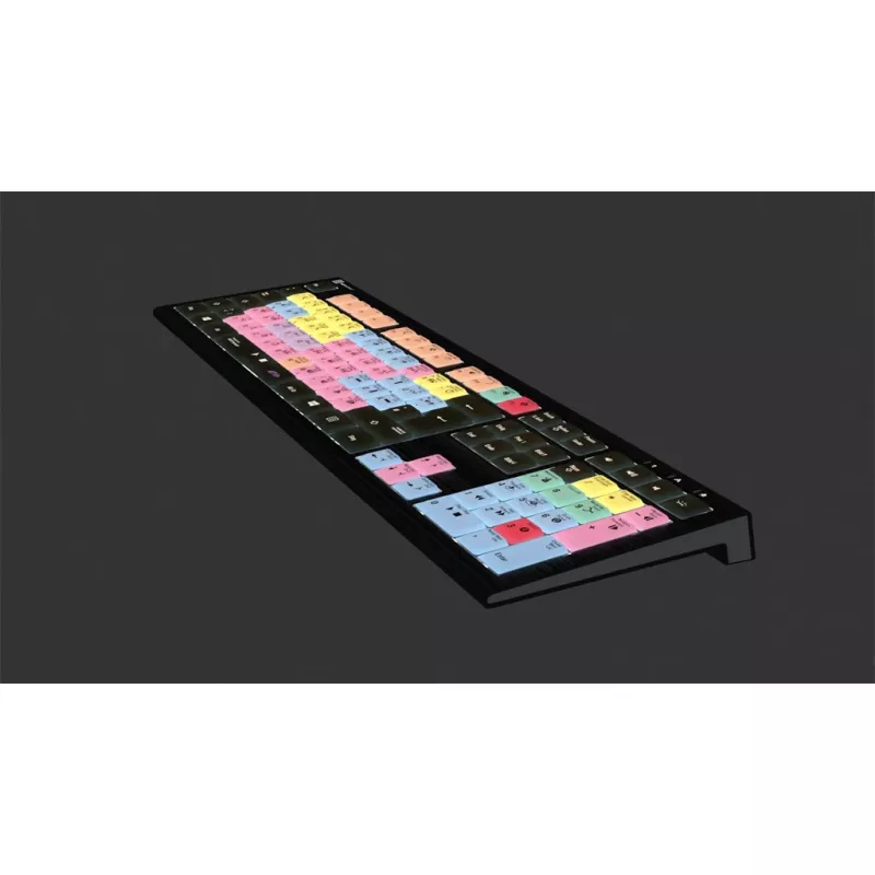 Logickeyboard ASTRA 2 USB QWERTZ klaviatūra juoda, pilno dydžio, 108 klavišai