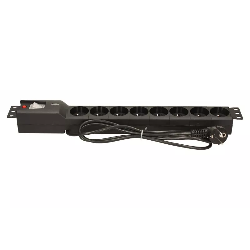 LESTAR LXARM 810 G-A K.:CZ 1,5M 19PDU juodas 8 AC lizdai 230 V 1,5 m