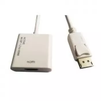 ROLINE DisplayPort-HDMI aktyvus adapteris v1.2, DP kištukas – HDMI lizdas, baltas, 0,15 m (12.03.3160)