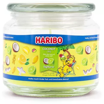 Haribo vaško žvakė cilindras A2165 – žalia, 95 mm aukštis, 100×100 mm pagrindas, vidaus naudojimui, 1 vnt.