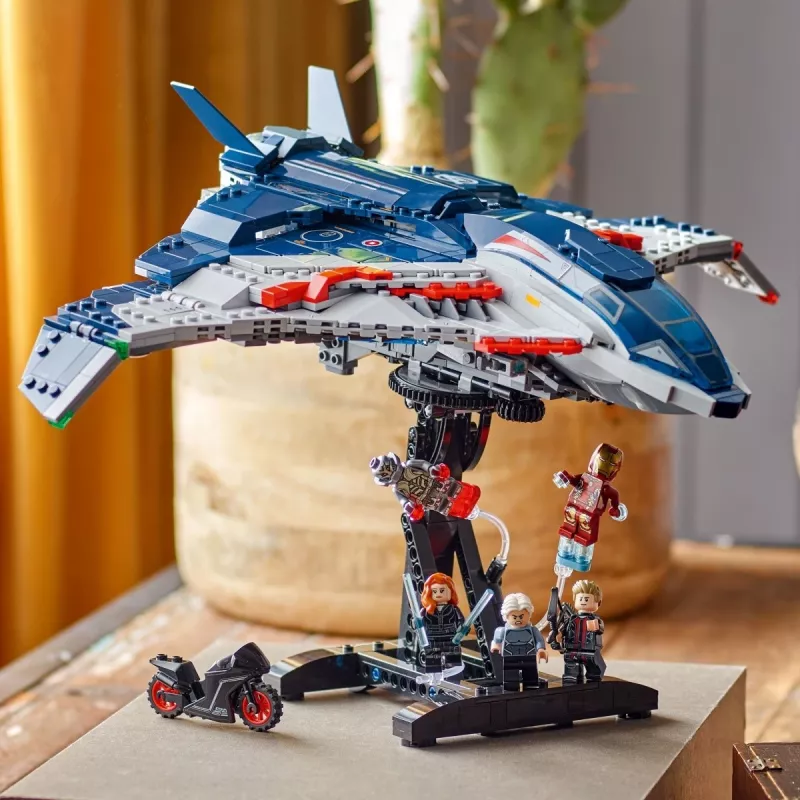 LEGO Quinjet konstruktorius 76325 — Marvel, 1131 dalių, 5 minifigūrėlės, nuo 12 metų, 280×450×300 mm