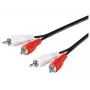 Microconnect AUDCC05 garso kabelis 0.5 m 2 x RCA juodas