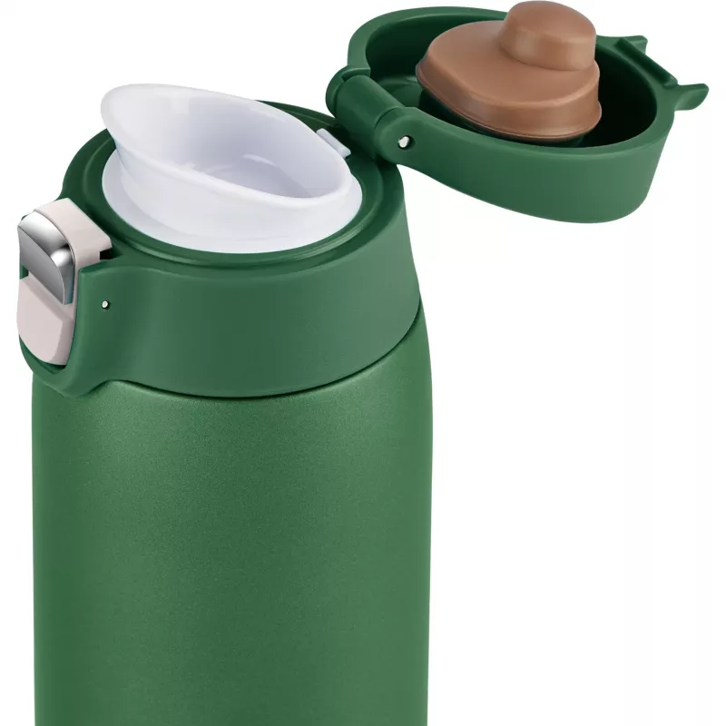 Kelioninis puodelis EMSA N2151900, tamsiai žalias, 0,4 l, atlenkiamas dangtelis