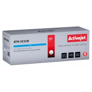 Activejet ATM-321CN toner (alternatyva Konica Minolta TN321C; Supreme; 25 000 puslapių; ciānas)