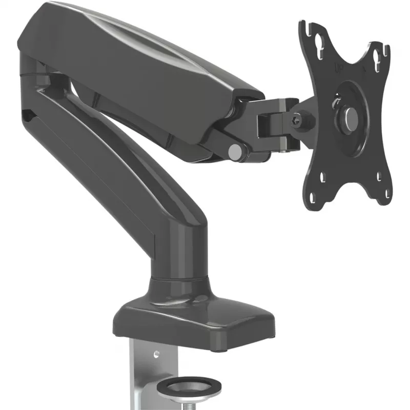 Monitorio laikiklis MONTIS MT014 1 ekranui, stalviršinis, dujinės spyruoklės aukščio reguliavimas, iki 81,3 cm (32 colių), max 8 kg, juodas