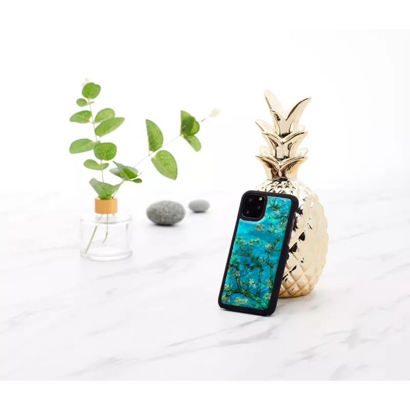 Apsauginis dėklas iKins iPhone 11 Pro — migdolų žiedas juodas