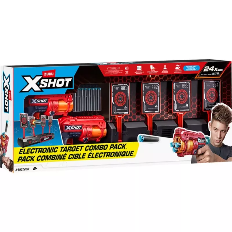 XSHOT Interaktyvioji Taikinys & Fury 4 2 rinkinys, Šaudyklė