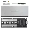 Aliumininis korpusas QOLTEC 51833, skirtas M.2 SATA SSD, SATA į USB 3.0, palaiko iki 2 TB