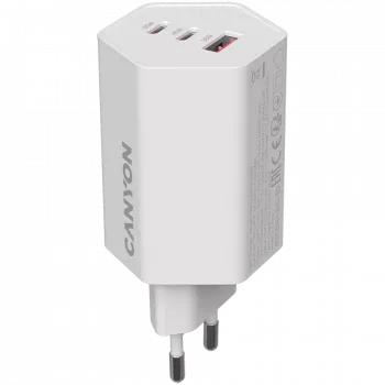 CANYON HEXAGON 65 GaN 65W 2xPD 1xQC EU Baltas CND-CHAHEX65W
