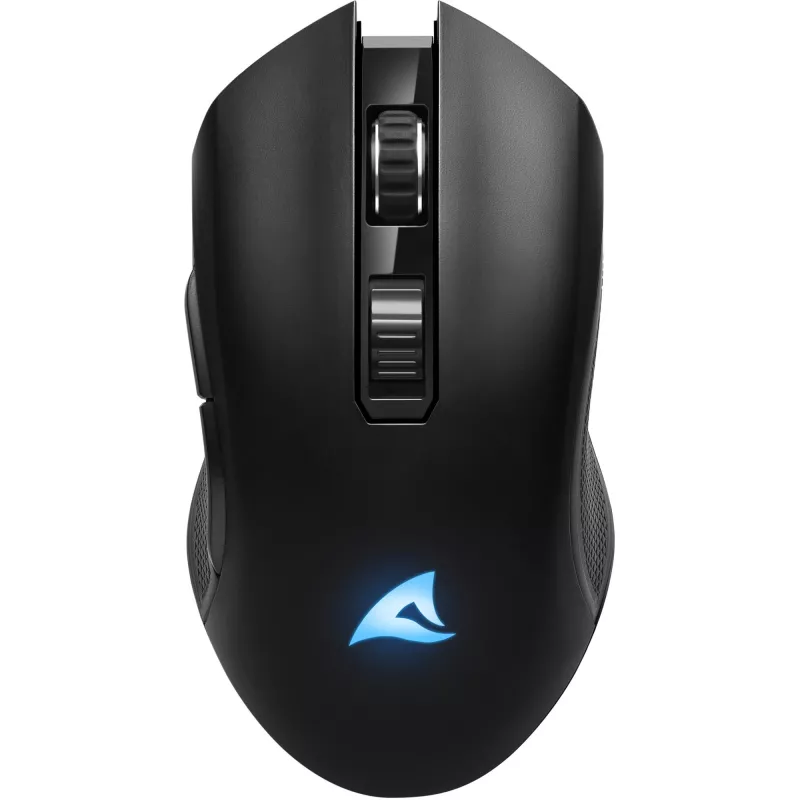 Belaidės ausinės žaidimams Sharkoon SKILLER SGM30W (juodos) – ant ausies, įmontuotas mikrofonas