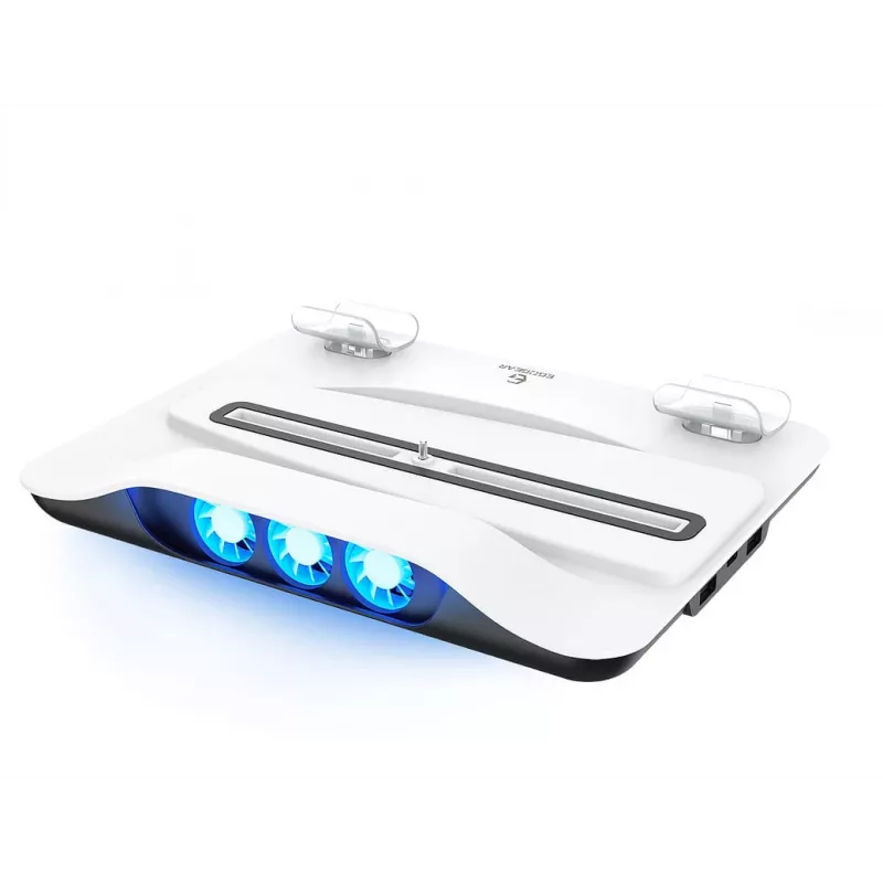 EgoGear SCC5-P5-WH Įkrovimo sistema, PlayStation 5, balta, laidinė, 258 mm, 53 mm