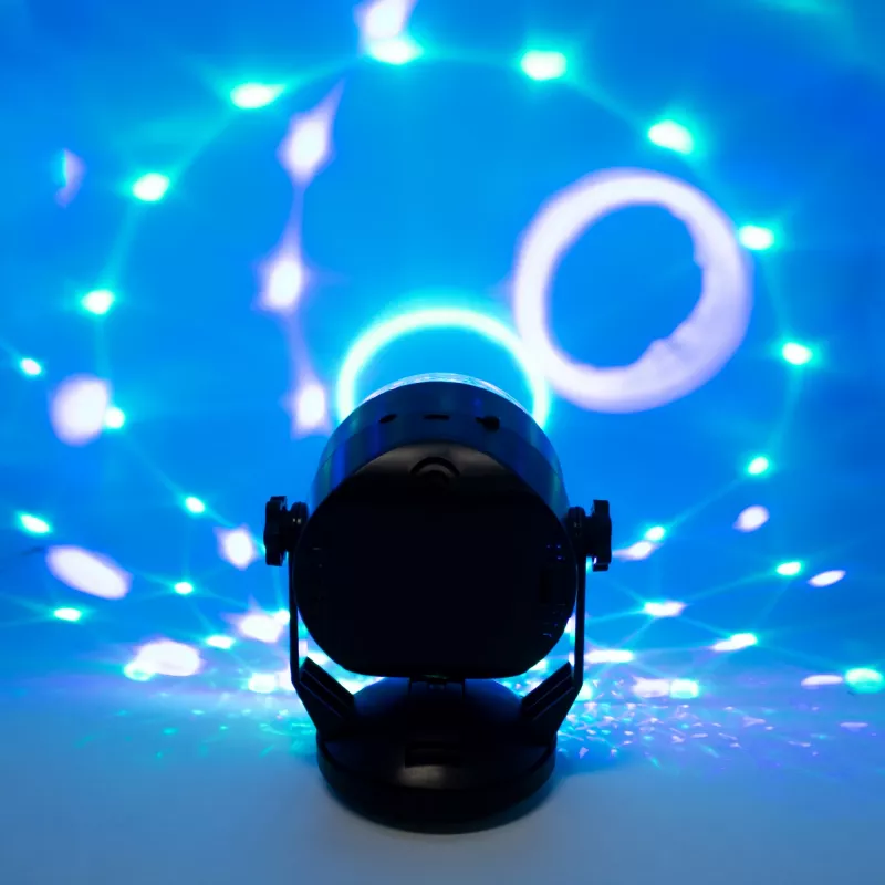LED disko šviesos rutulys DENVER LDB-319 – kompaktiškas LED vakarėlių apšvietimas