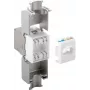 Goobay 90864 Cat.6A Keystone RJ45 lizdas, STP ekranuotas, Slim Line