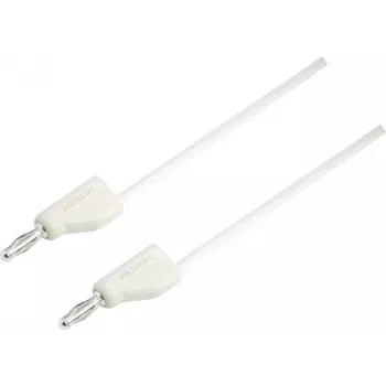 VOLTCRAFT matavimo laidas [Kištukas 4 mm - Kištukas 4 mm] 0,5 m Baltas MSB-300 (MSB-300-0,5-WS)