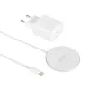 Intenso MW1 belaidis magnetinis įkroviklis 15 W, USB, 12 V, vidaus naudojimui, baltas