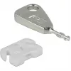 USB prievadų blokavimo rinkinys USB-A lizdui, kištukinis užraktas Baltas/Sidabrinis, 5 vnt. USB prievadų blokatorių, 2 raktai