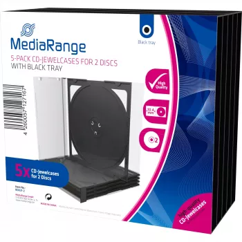 Optinių diskų dėklas MediaRange BOX31-2 (5 vnt.)