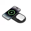 Belkin WIZ021VFBK - 2-in-1 belaidžio įkrovimo stotelė su Qi2 technologija 15 W, juoda