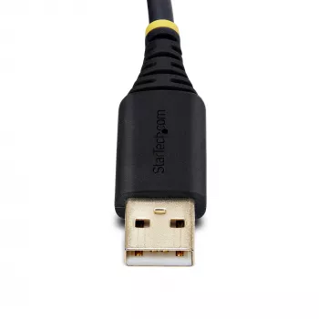 StarTech.com 2ft (60cm) 2 prievadų USB į serijinį adapterio kabelis, keičiami DB9 varžtai/veržlės, COM išlaikymas, USB-A į DB9 RS232, FTDI, 4 lygio ESD apsauga, Windows/macOS/ChromeOS/Linux – tvirta TPE konstrukcija