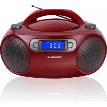 Blaupunkt BB18BK nešiojamas CD grotuvas, radijo imtuvas, 4 W, raudonas